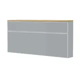 Möbel Kraft Hängeschrank VORTINA 120 x 61 x 31 cm Grau