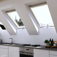 Dachgewerk Schwingfenster DSFH Holz 114 x 140 cm 3-fach-Verglasung