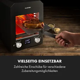 Klarstein Hannibal Hochtemperaturgrill Indoor 2.200W 850°C Edelstahl schwarz