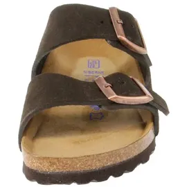 Birkenstock Arizona Mocca Weichbettung Veloursleder Schmal Unisex - Braun 40