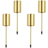 Kerzenhalter,Kerzenhalter Adventskranz,Adventskranz Kerzenhalter,Kerzenhalter Stabkerze,Stabkerzenhalter,Kerzenstecker Adventskranz,Geeignet FüR Halloween, Weihnachten, Ostern, Fasching(Gold)