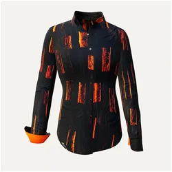 ZORN - Schwarz orange Bluse - GERMENS