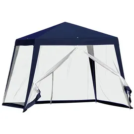 Outsunny Gartenpavillon 3 x 3 m inkl. 4 Seitenteile Blau