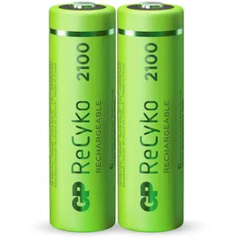 GP Batteries ReCyko Mignon AA NiMH 2100mAh, 2er-Pack (120210AAHCE-C2)