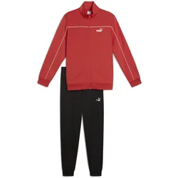 Jogginganzug PUMA "Poly Trainingsanzug mit Paspeln Herren", Herren, Gr. XXL, rot fire, 100% Polyester, Sportanzüge