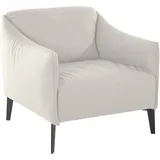 W.Schillig Cocktailsessel »sally« mit Metall-Winkelfüßen in Schwarz pulverbeschichtet, weiß