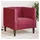 vidaXL Chesterfield Sessel Weinrot Samt 216 x 75 x 80 cm Rot