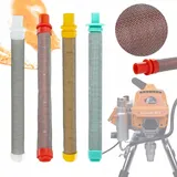 OEM Rosfix Fingerfilter weiß 60 Mesh für Farbspritzgerät + rot 200 Mesh + 100 Mesh, gelb + 30 Mesh, grün