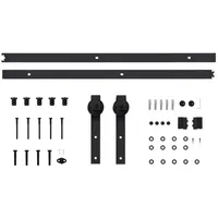 vidaXL Schiebetürbeschlag-Set SKIEN 183 cm Schwarz