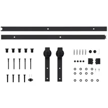vidaXL Schiebetürbeschlag-Set SKIEN 183 cm Schwarz