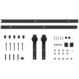 vidaXL Schiebetürbeschlag-Set SKIEN 183 cm Schwarz