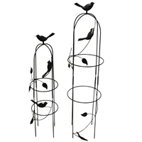 Lifetime 2er Set Vogel Design Metall Rankhilfe Rankhilfe Rankhilfe Rankhilfe Rankhilfe Obelisk