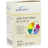 Mediq Deutschland GmbH Klinion Soft fine colour Lanzetten 28 G