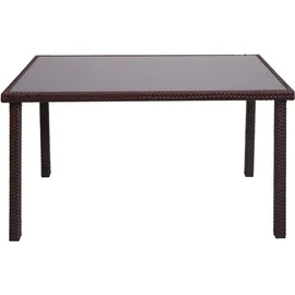 Mendler HWC-G19 Gartentisch 120 x 75 x 71 cm braun