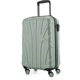 Suitline - Handgepäck Hartschalen-Koffer Koffer Trolley Rollkoffer Reisekoffer, TSA, 55 cm, ca. 34 Liter, 100% ABS Matt, Mint