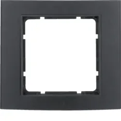 Berker 10113005, Aluminium, Schwarz, Aluminium, Metall, konventionell, Jede Mark