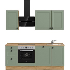 nobilia® Küchenzeile »"Cascada premium"«, vormontiert, Ausrichtung wählbar, Breite 210 cm, ohne E-Geräte