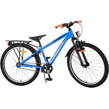 tpfsports Cross Kinderfahrrad - Jungen - Rücktritt + Handbremse - 24 Zoll - Blau