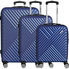 Kingston Koffer-Set 3-tlg. blau/lila