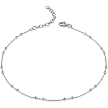 FIRETTI Fußkette FIRETTI "Schmuck Geschenk Silber 925 Körperschmuck Ankerkette", silber (silberfarben), Fußketten, Damen, Silber 925 (Sterlingsilber)