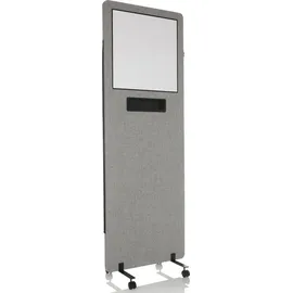 HJH Office Mittelstück mit Whiteboard 1700 x 600 mm Hellgrau