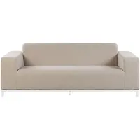 Beliani Gartensofa Loungesofa beige/weiß
