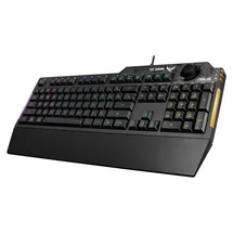 Asus TUF GAMING K1, Volle Größe (100%), Kabelgebunden, USB, Mechanischer Switch, Schwarz - Schwarz