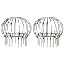 vidaXL Dachrinnenblattschutz 2 pcs 200 mm Silber Edelstahl