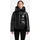 khujo Damen Winterjacke warme Kunstlederjacke mit seitlichen Gehschlitzen Aurora Black Gr. XS - XS