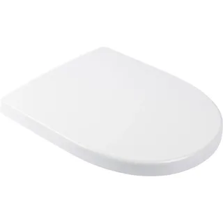 Calmwaters Calmwaters® Antibakterieller WC Sitz für Keramag iCon 204000 & 204060, D-Form Absenkautomatik, überlappend, aus Duroplast, Weiß - 26LP5381