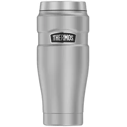 THERMOS Isoliertasse  STAINLESS KING , silber , Edelstahl , Maße (cm): H: 20  Ø: 8.4