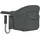 Inglesina Fast, Klappbarer Tischsitz, Dunkelgrau (Charcoal Grey), Leicht zu Transportieren, Waschbar, Sichere Befestigung, Bis 15 kg, 35 x 27 x 42 cm