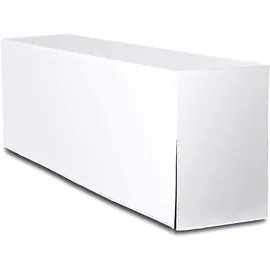 TexDeko Biertischhusse Premium für Bierzeltgarnitur 220 x 50cm Blickdicht waschbar (Weiß)