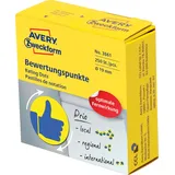 AVERY Zweckform Markierungspunkte, Daumen, gelb/blau