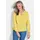 GOLDNER Elegante Viskosebluse mit V-Ausschnitt Gelb 44