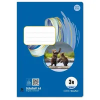 Staufen Ursus Basic 040416333, Chlorfrei - Hefte 20 Blatt 80g/qm 21 Doppellinien mit Rand 16 Blatt Lin3R