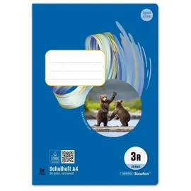 Staufen Ursus Basic 040416333, Chlorfrei - Hefte 20 Blatt 80g/qm 21 Doppellinien mit Rand 16 Blatt Lin3R