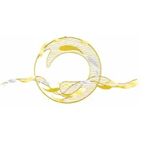 KUNSTLOFT Wanddeko, Gold, Kupfer, Metall, 121x53x6 cm, Dekoration, Skulpturen