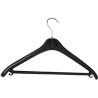 Unilux Kleiderbügel Klassik, 20 Stück , Kunststoff, schwarz