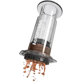 AeroPress Coffee Maker Clear – Perfekter Kaffeegenuss, einfach & schnell zubereitet inkl. 100 Filter