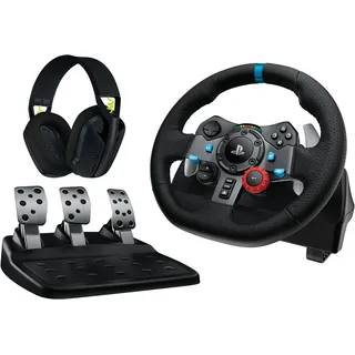 Logitech G29 Driving Force Lenkrad + Pedale + G435 Headset schwarz