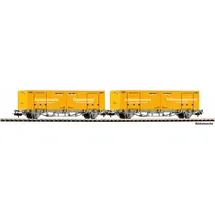 PIKO Güterwagenset Containertragwagen 2 x 20' WP Post-Container CH-AAE VI 27748 H0