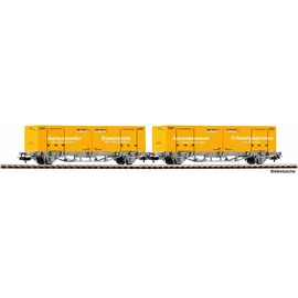 PIKO Güterwagenset Containertragwagen 2 x 20' WP Post-Container CH-AAE VI 27748 H0