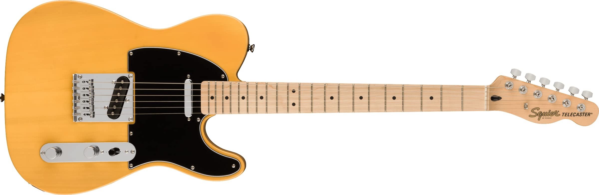 Squier by Fender Affinity Series Telecaster, E-Gitarre, mit Ahorngriffbrett, Butterscotch Blonde farbe