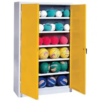 C+P Ballschrank mit Vollblech-Flügeltüren (Typ 3), HxBxT: 195x120x50 cm,