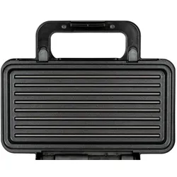 MPM MOP-43M 3 in 1 Doppel-Sandwichmaker, austauschbare Platten, Sandwichtoaster, belgisches Waffeleisen, Grillplatte, Temperaturkontrolle, 1000W