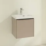 Villeroy & Boch Waschbeckenunterschrank 1 Tür 42,3 x 42,9 x 37,8 cm Taupe/Volcano Black