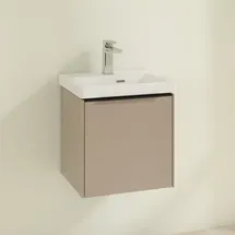 Villeroy & Boch Waschbeckenunterschrank 1 Tür 42,3 x 42,9 x 37,8 cm Taupe/Volcano Black