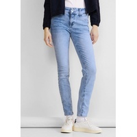 STREET ONE Slim-fit-Jeans »QR York«, mit schmalem Bein, blau