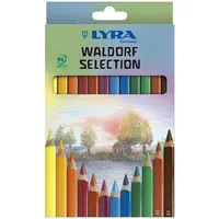 Lyra Pet LYRA Super Ferby Waldorf Selection Kartonetui mit 12 Farbstiften, Ergonomisch dreiflächige Form, Sortiert, Rot, 12 Farbstifte Waldorf Selection, 3721123